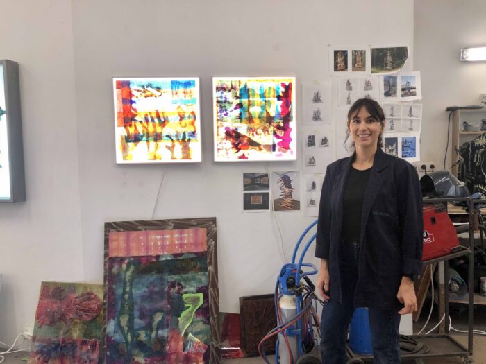 Amandine Guruceaga dans son atelier Belle de mai Marseille