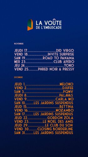 Le programme de la Voûte de l'Embuscade à Marseille