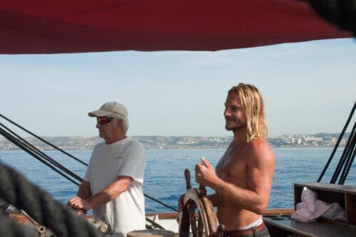 Nico et Jean-Louis à bord du Noctilio