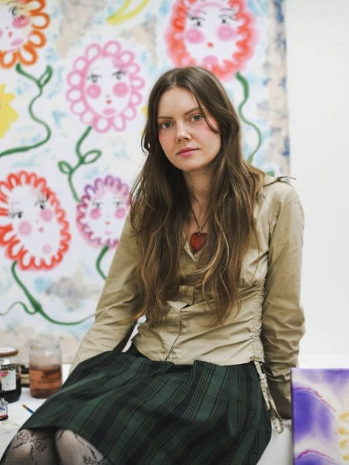 Olga Krykun in her studio © Petra Hurai